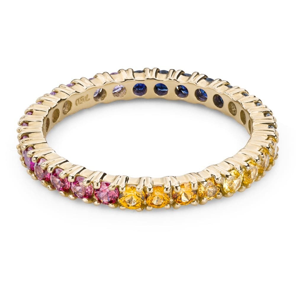 Engagement ring with gemstones "Colors 02"