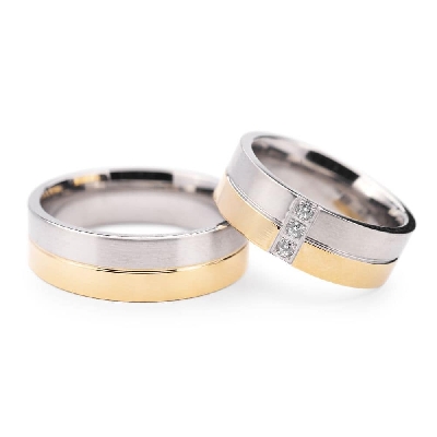 Teemantidega abielusõrmused "VMA 132"