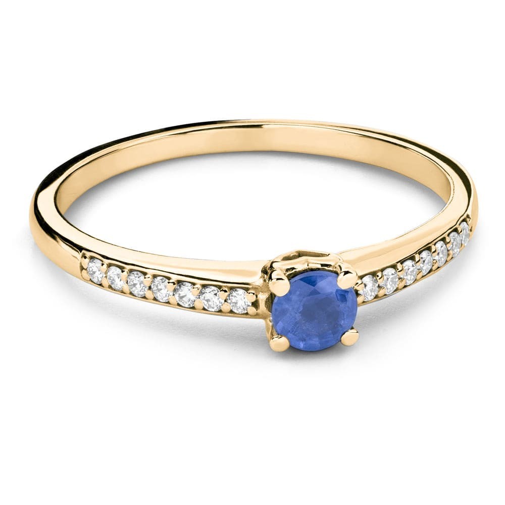 Engagement ring with gemstones "Sapphire 26"