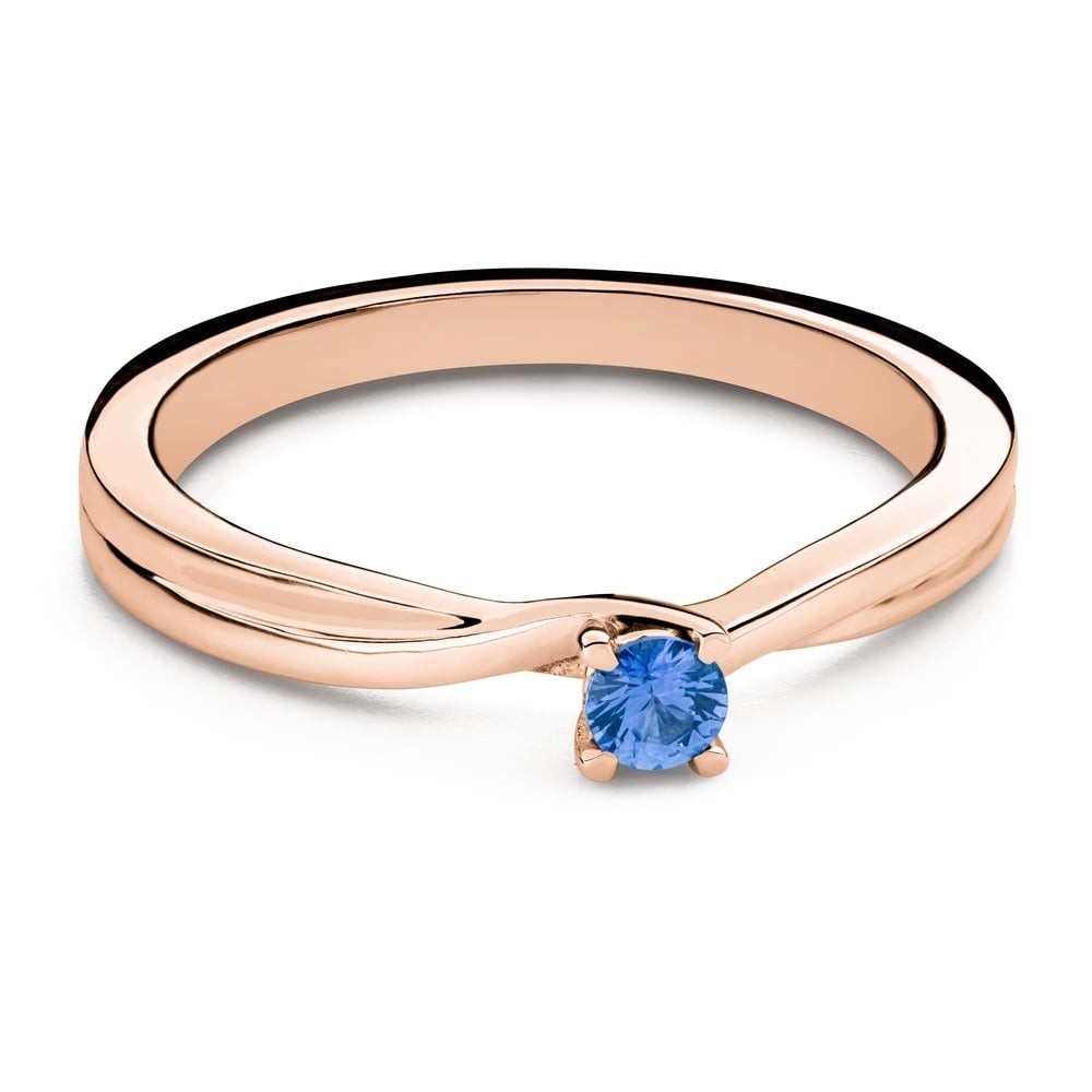 Engagement ring with gemstones "Sapphire 65"