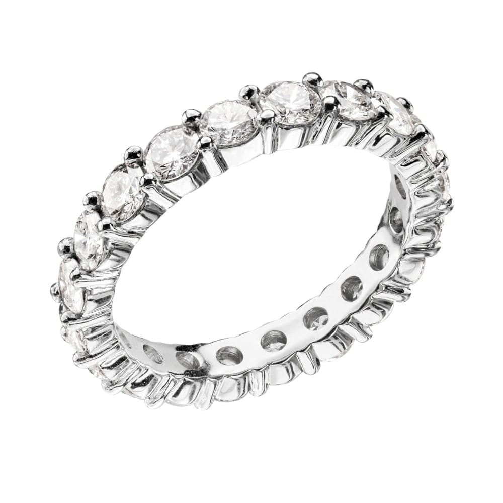 Gold ring with brilliants "Diamond strip 22"