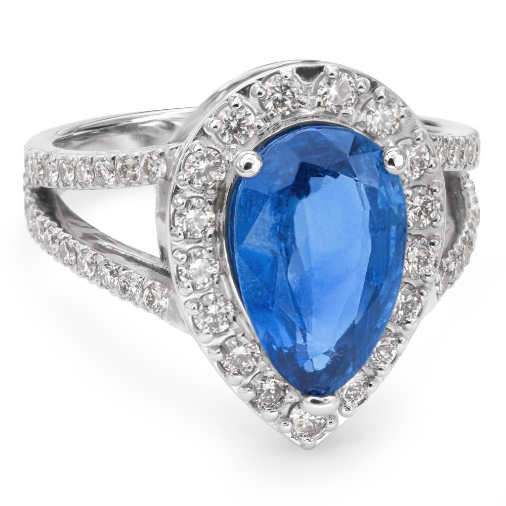 Gold ring with gemstones "Colors 7"