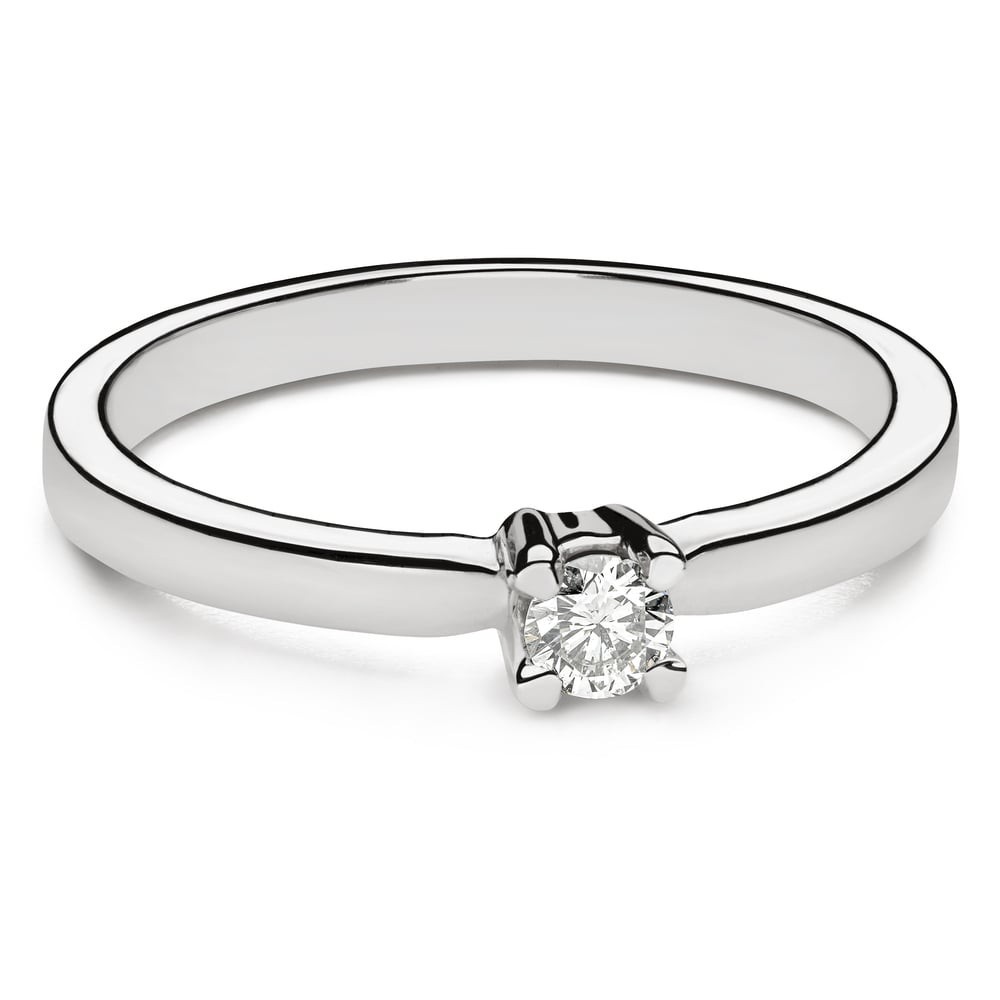 Engagement ring with brilliant "Strength 10"
