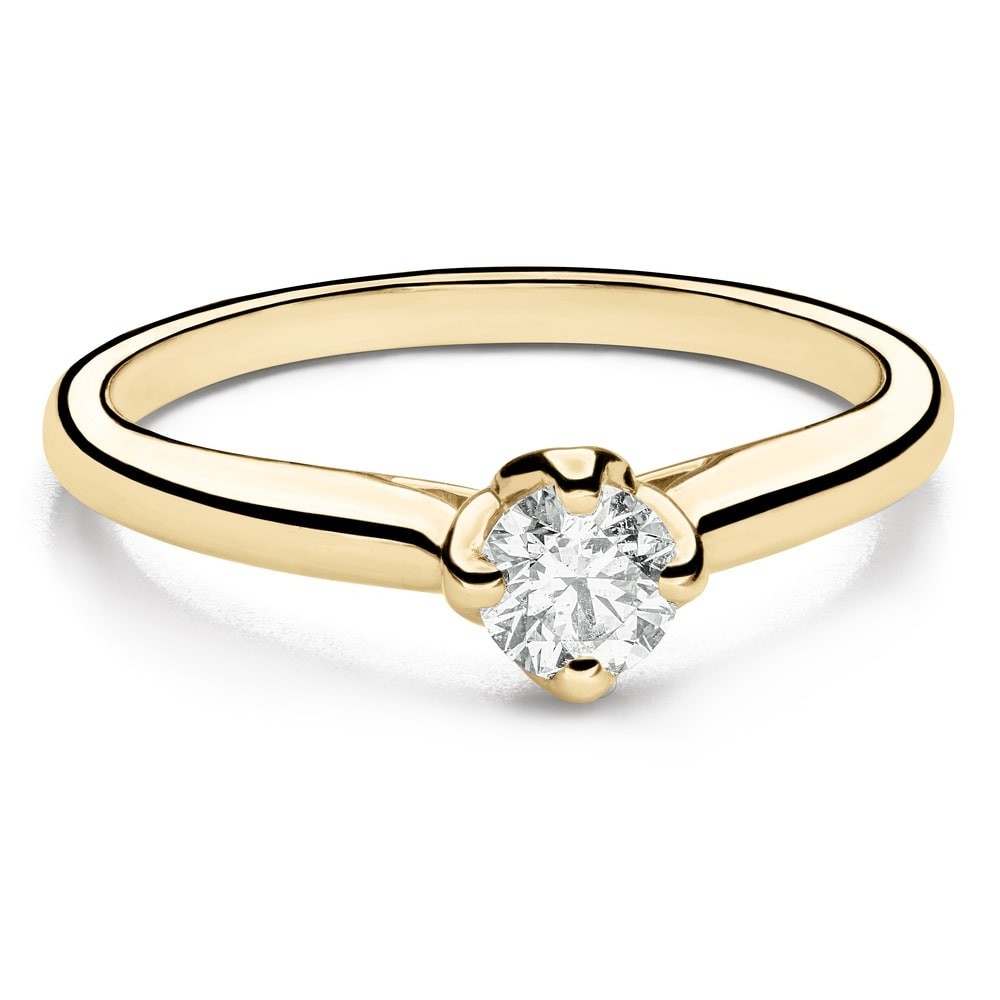 Engagement ring with brilliant "The only one 80"