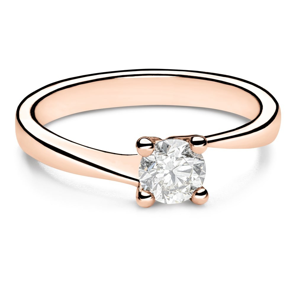 Engagement ring with brilliant "In love 25"