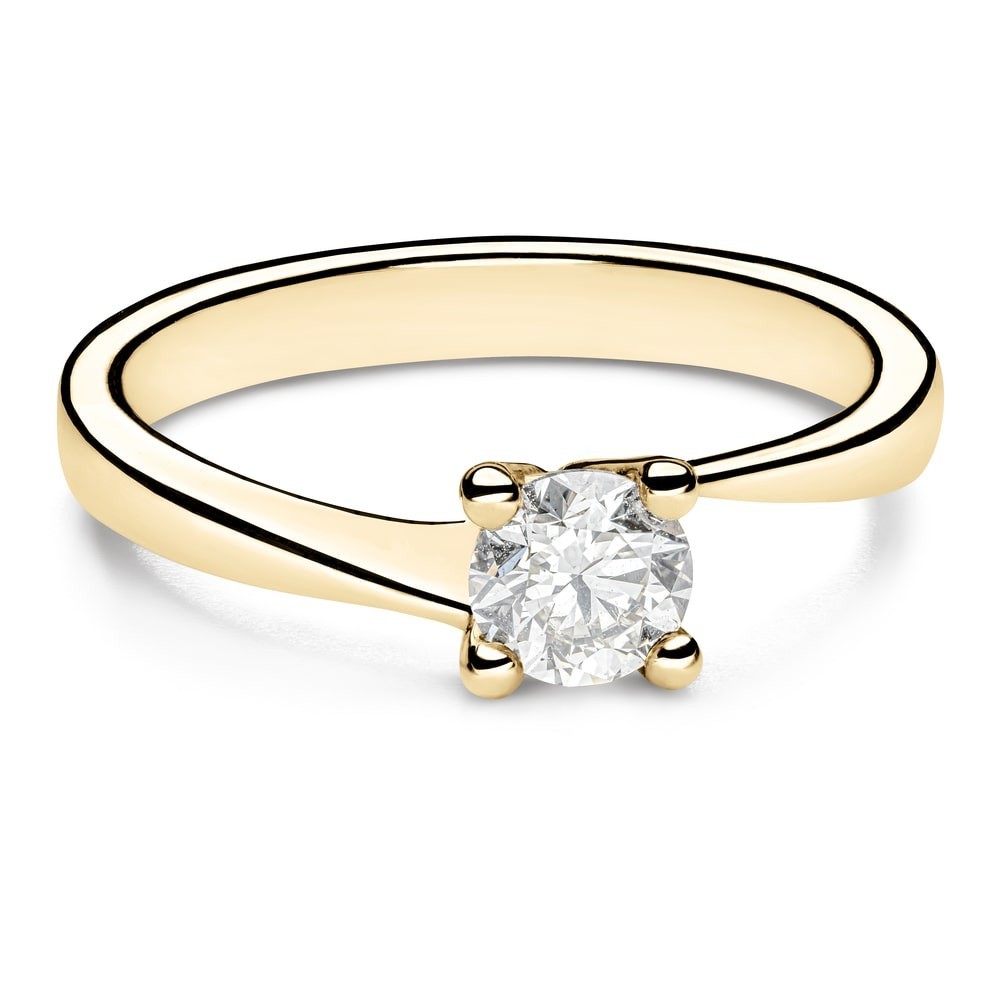 Engagement ring with brilliant "In love 24"