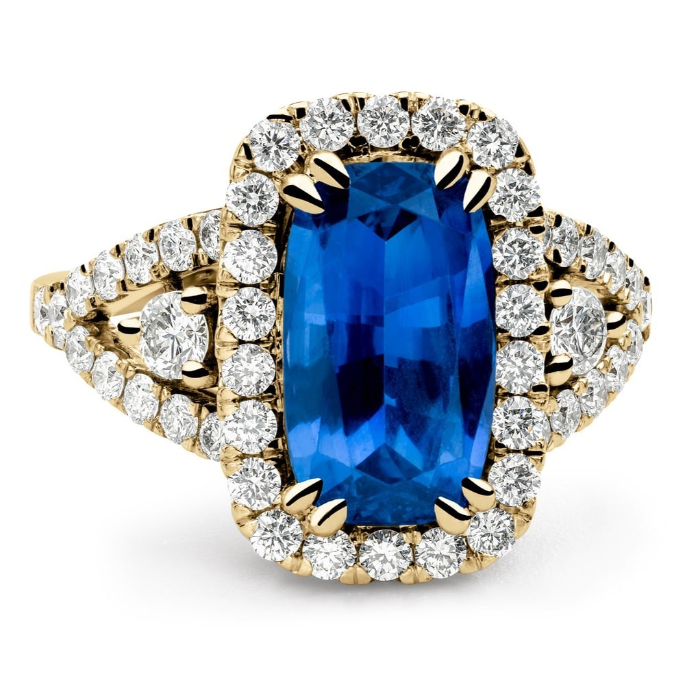 Engagement ring with gemstones "Colors 29"
