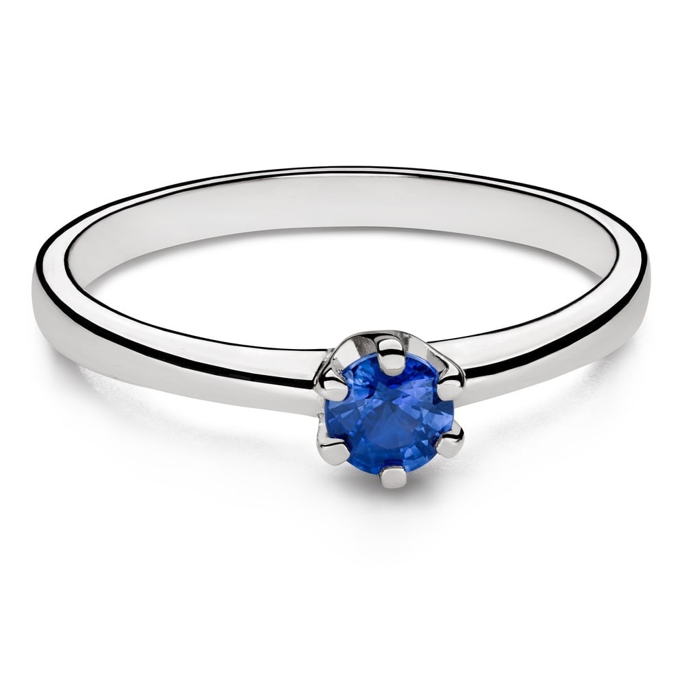 Engagement ring with gemstones "Sapphire 37"