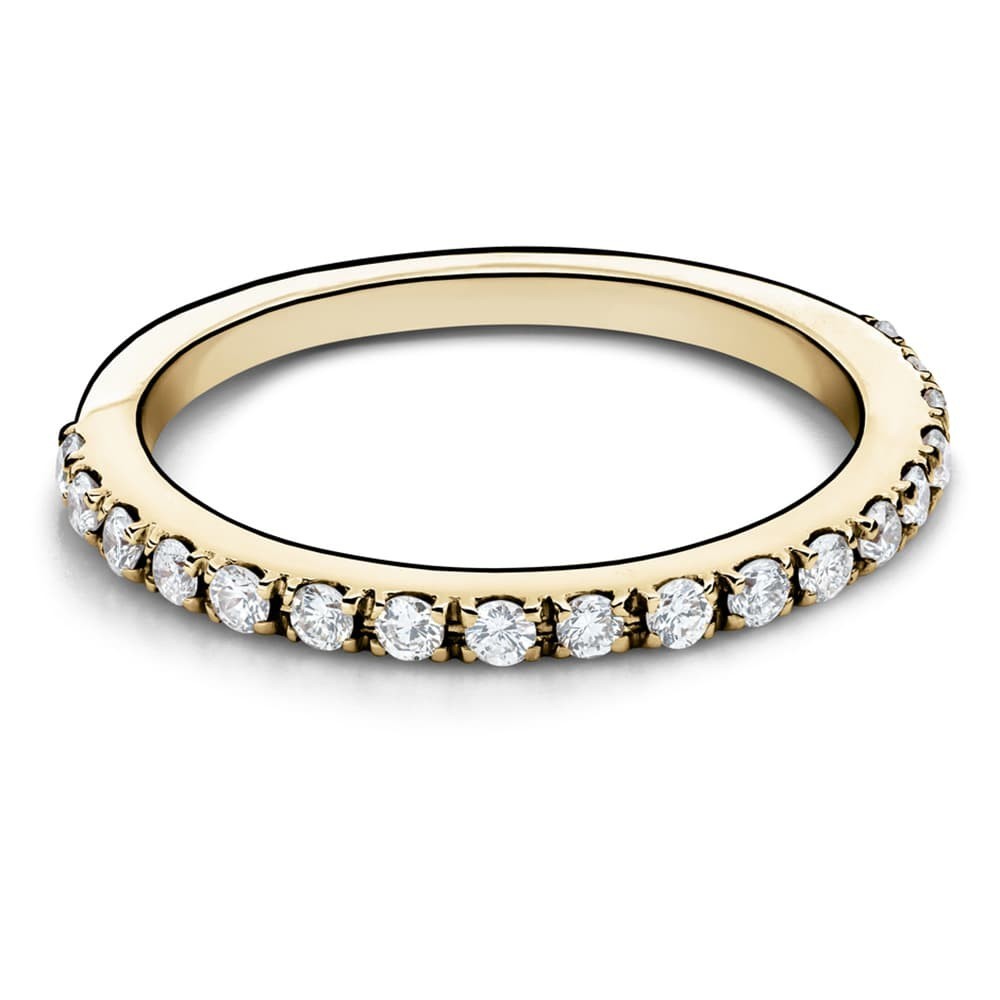 Gold ring with brilliants "Diamond strip 59"