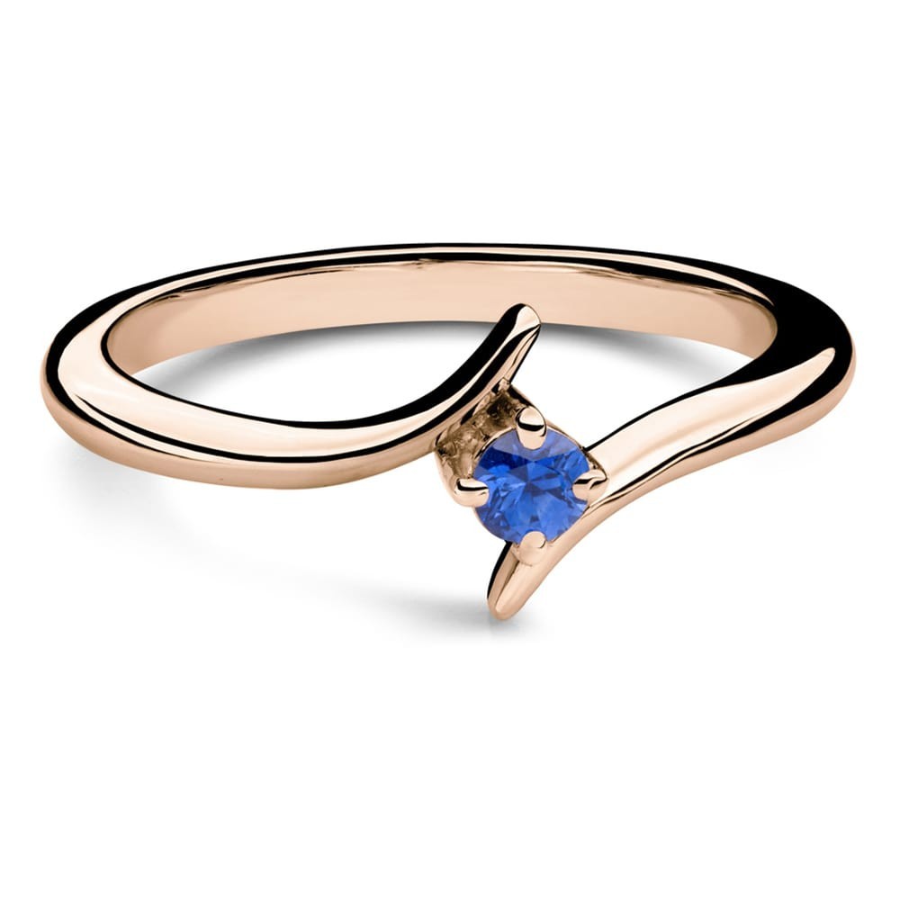 Engagement ring with gemstones "Sapphire 49"