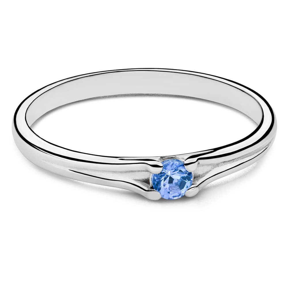 Gold ring with gemstones "Sapphire 1"
