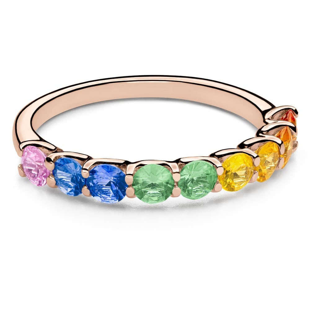 Engagement ring with gemstones "Colors 39"