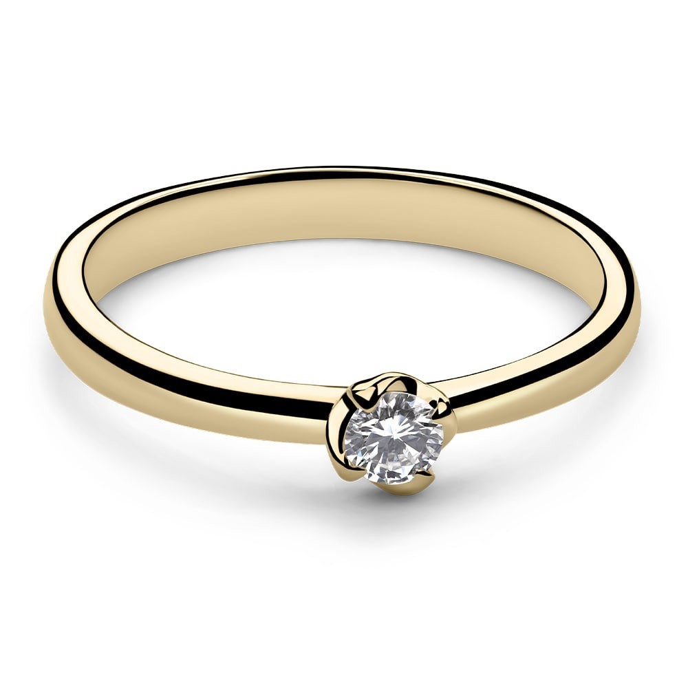 Engagement ring with brilliant "Flower 2"