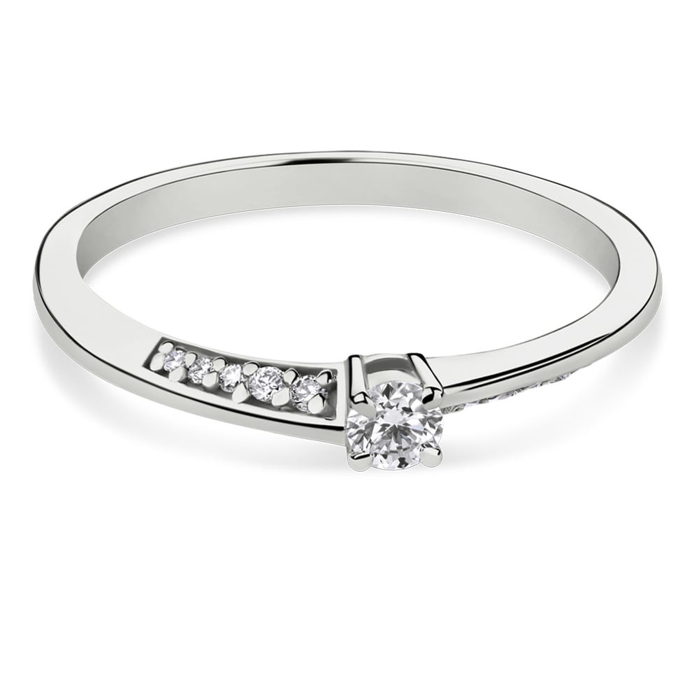 Engagment ring with brilliants "In love 10"