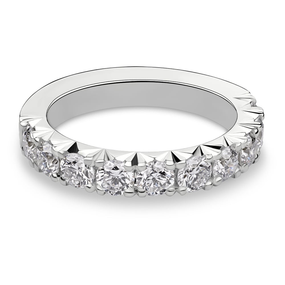 Gold ring with brilliants "Diamond strip 76"