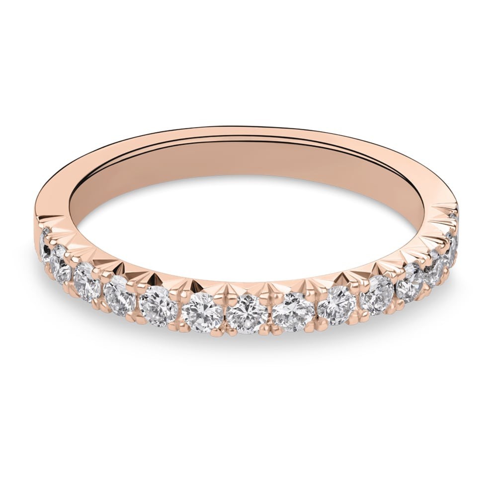 Gold ring with brilliants "Diamond strip 87"