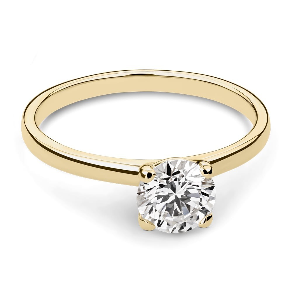 Engagement ring with brilliant "Goddess 087"