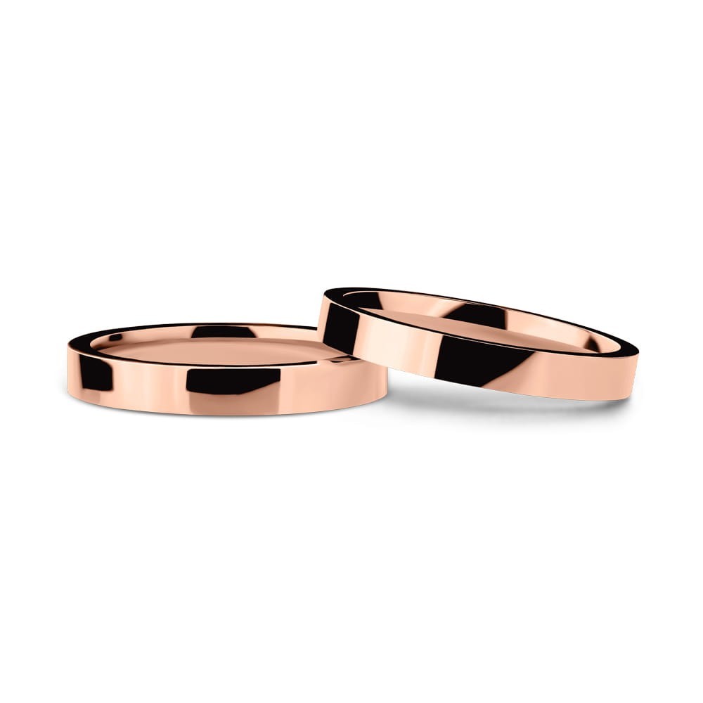 Gold wedding rings "VKA 56, 3.00mm"