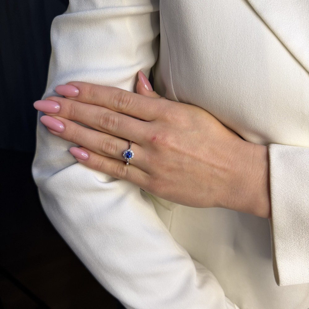 Gold ring with gemstones "Colors 11"