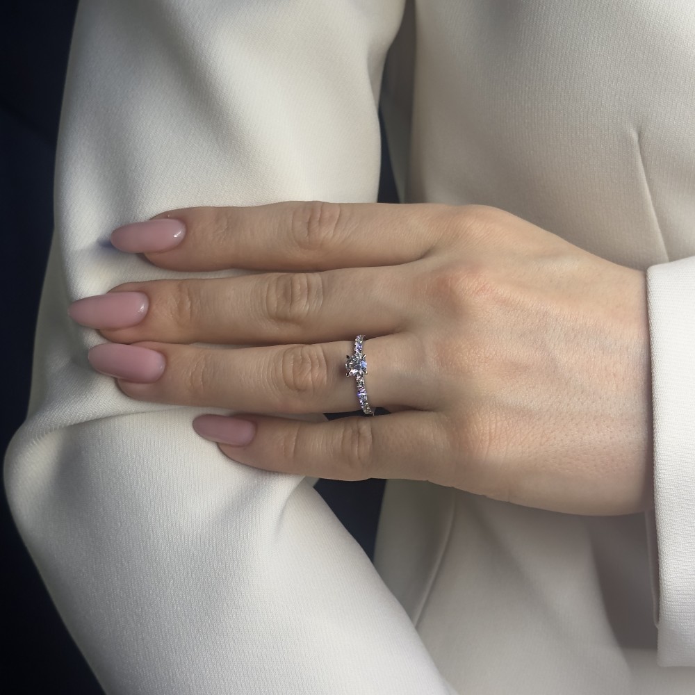 Engagment ring with brilliants "Grace 93"