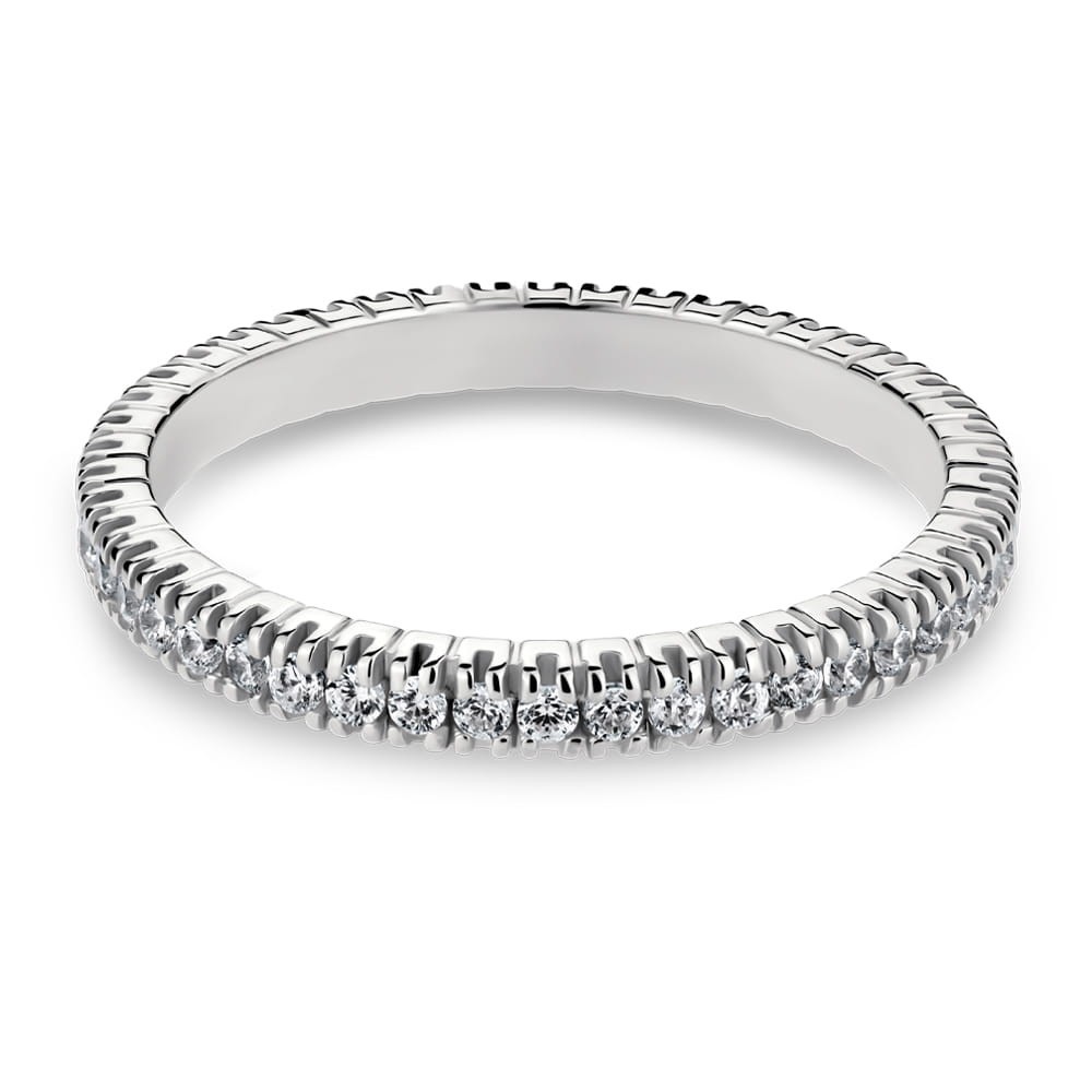 Gold ring with brilliants "Diamond strip 31"
