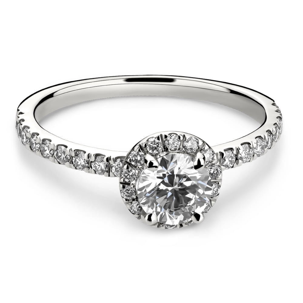 Engagment ring with brilliants "Bouquet of diamonds 22"