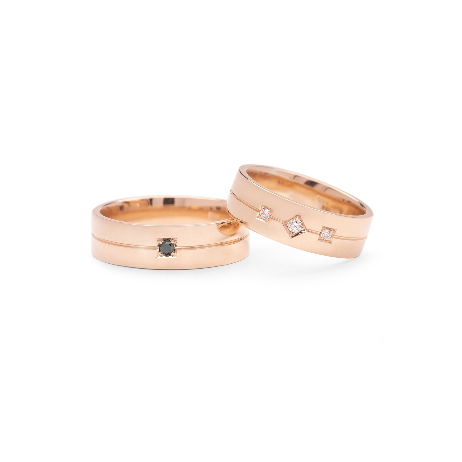 Auksiniai vestuviniai žiedai "VMA136-2"