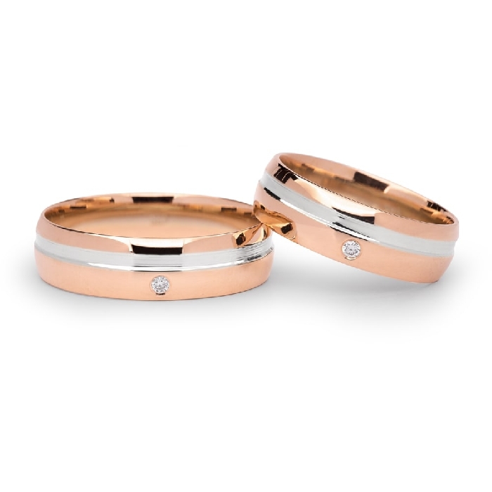 Auksiniai vestuviniai žiedai "VK127-A1"
