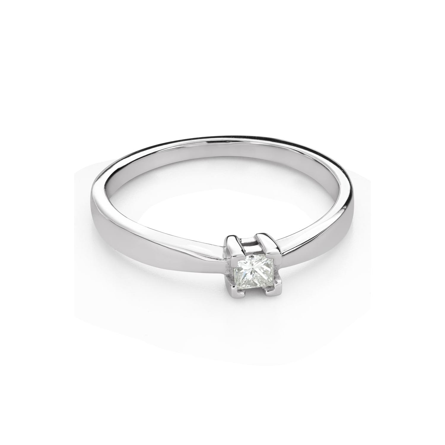 Engagement ring with diamond "Princess 121"