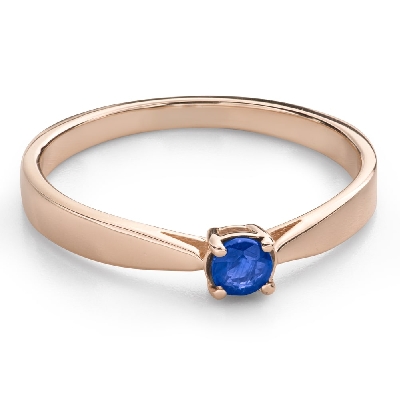 Engagement ring with gemstones "Sapphire 52"