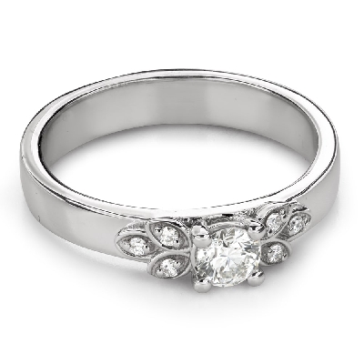 Engagment ring with brilliants "Diamond flower 59"