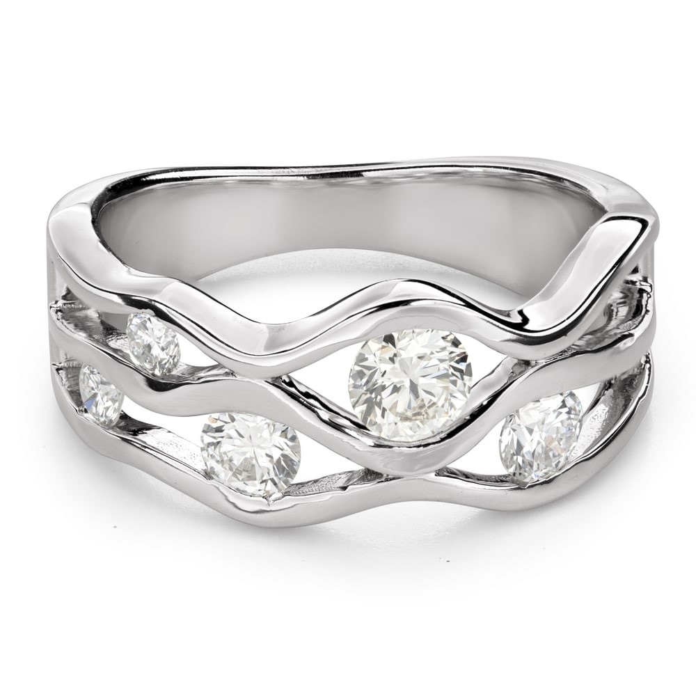 Engagment ring with brilliants "Crown 1"