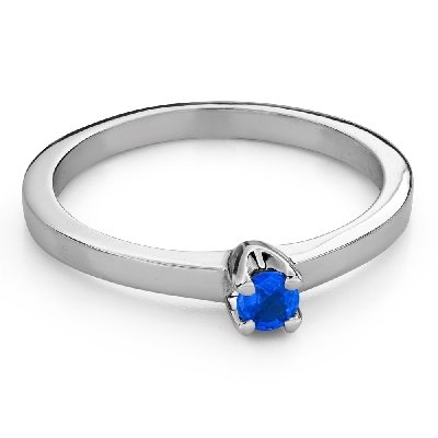 Engagement ring with gemstones "Sapphire 56"