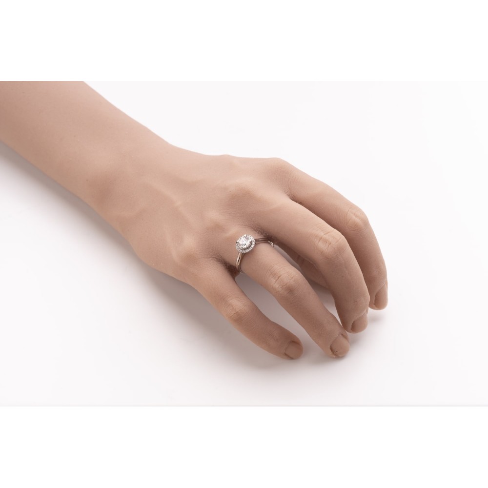 Engagment ring with brilliants "Bouquet of diamonds 111"