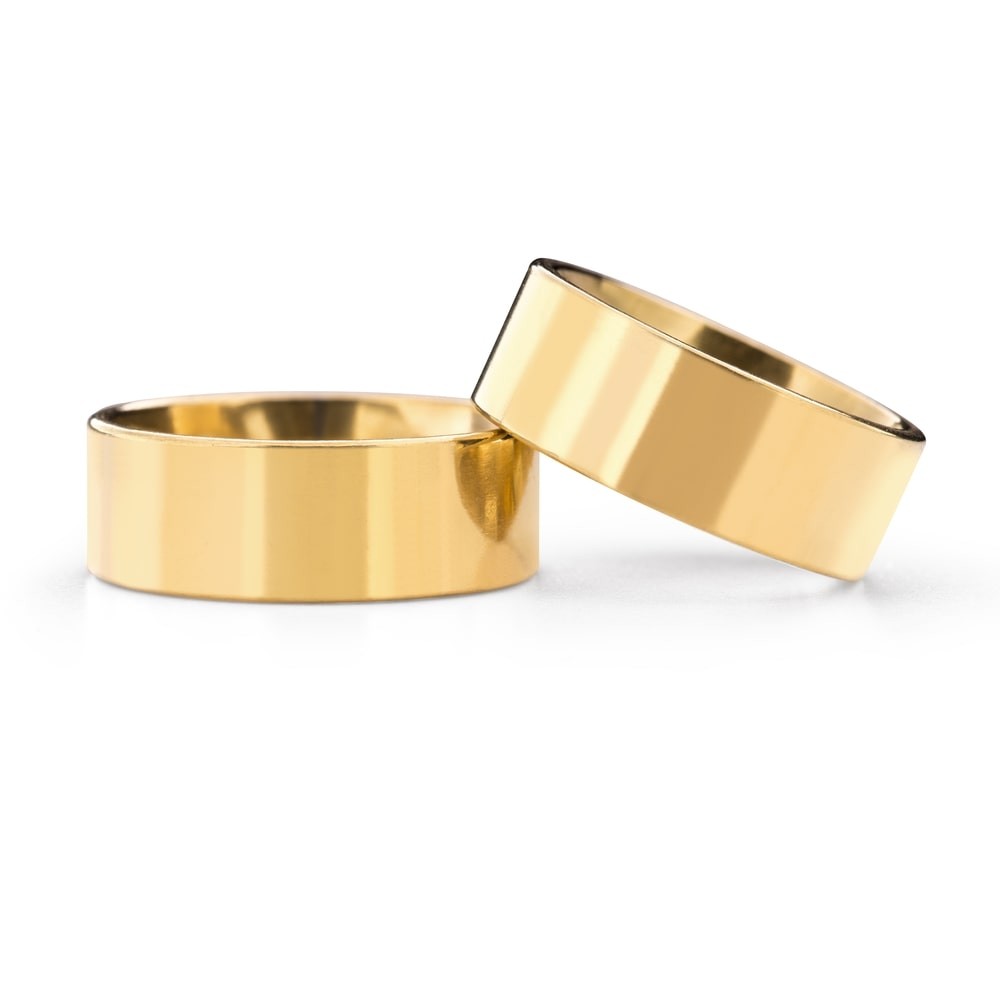 Gold wedding rings "VKA 23, 8.00mm"