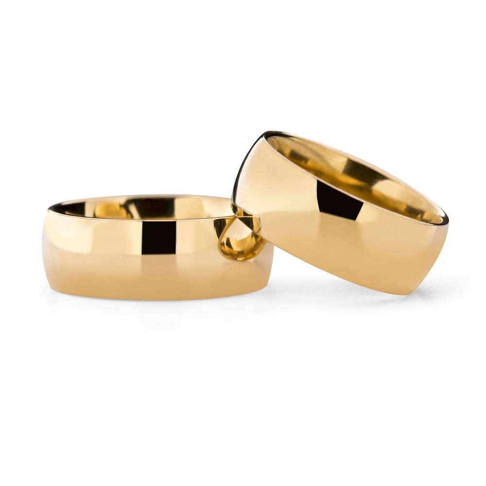 Gold wedding rings "VKA 20, 8.00mm"