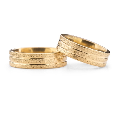 Kullast abielusõrmused "VKA 347"