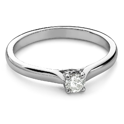 Engagement ring with brilliant "Intertwined destinies 156"