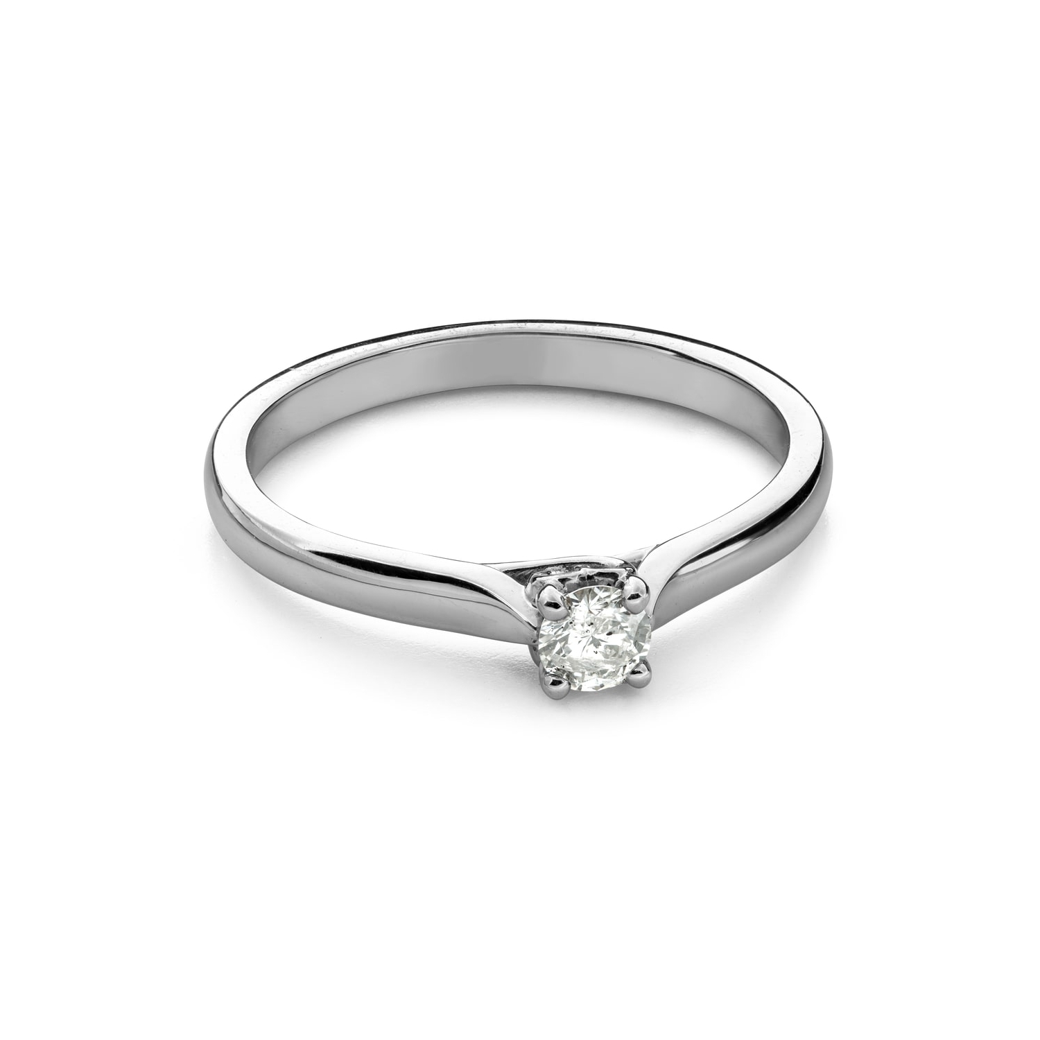 Engagement ring with brilliant "Intertwined destinies 156"