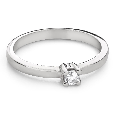 Engagement ring with brilliant "Strength 209"