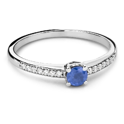Engagement ring with gemstones "Sapphire 61"