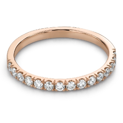 Gold ring with brilliants "Diamond strip 123"