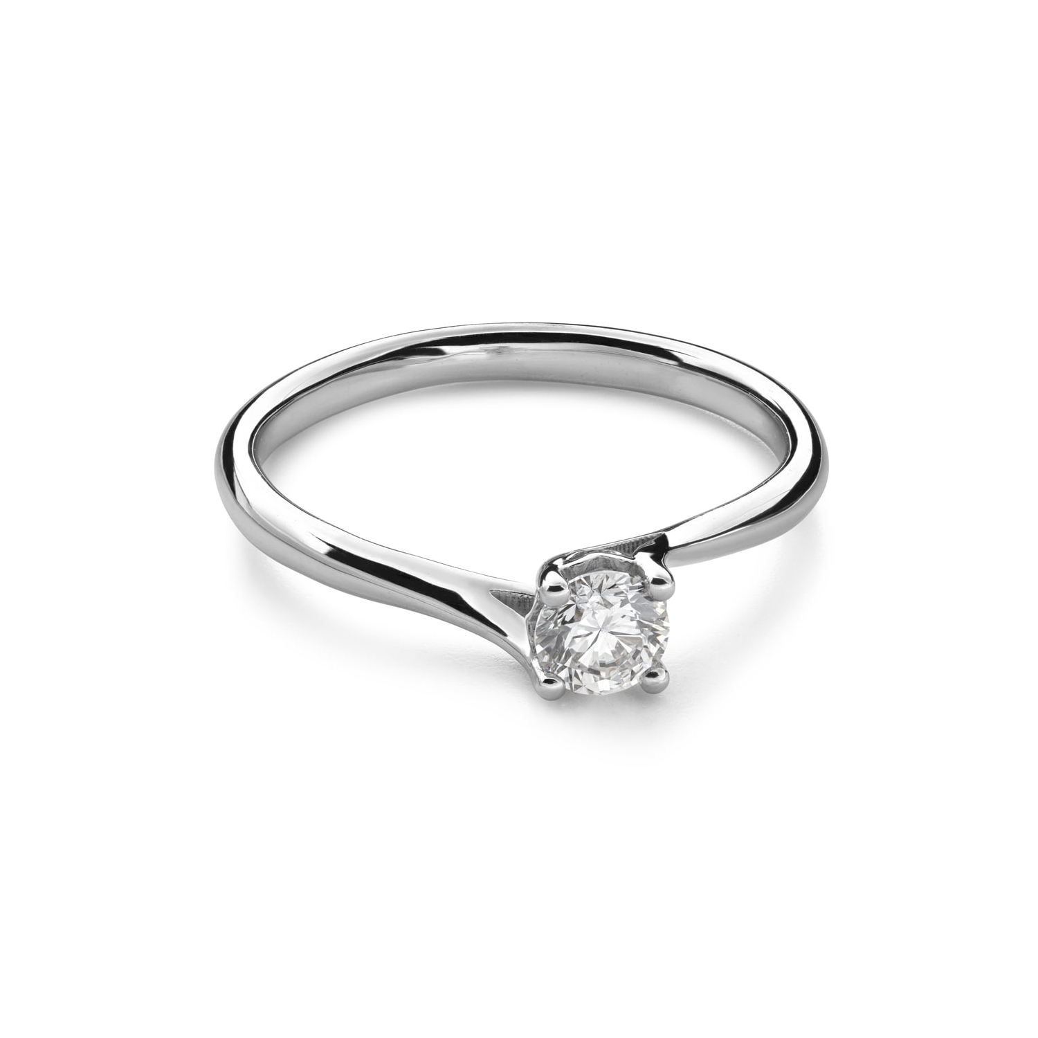 Engagement ring with brilliant "In love 161"