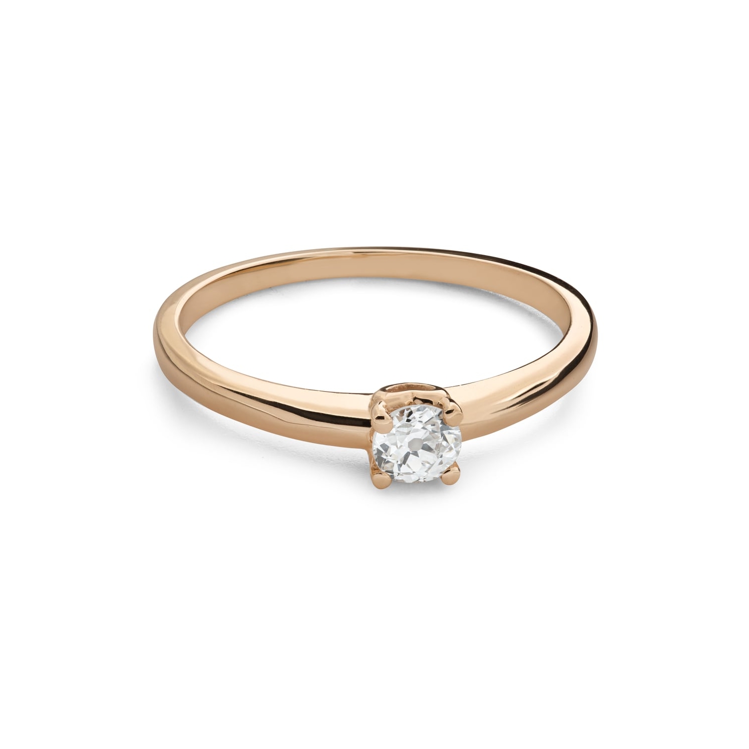 Gold ring with brilliant diamond "Lover 169"