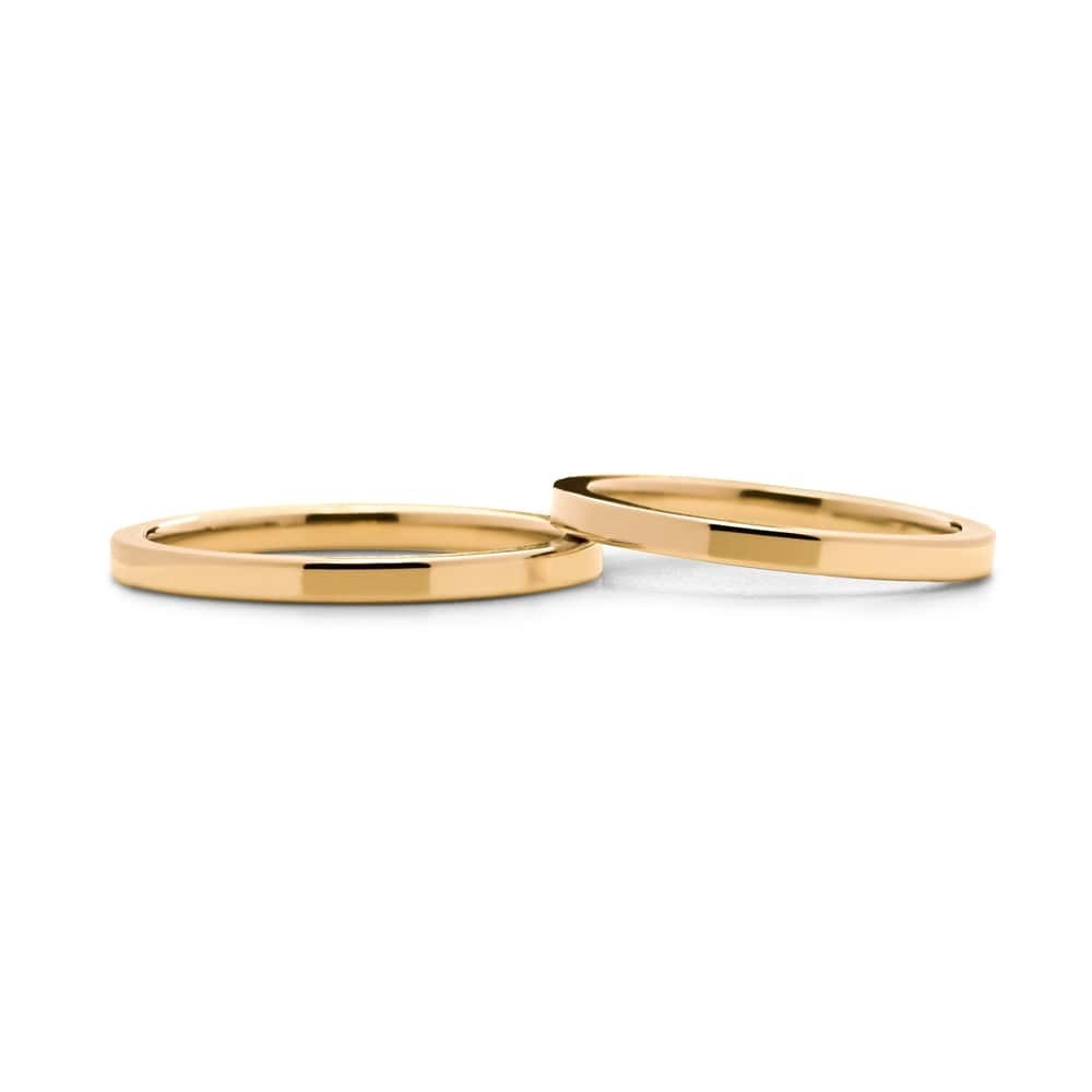 Gold wedding rings "VKA 5, 2.00mm"