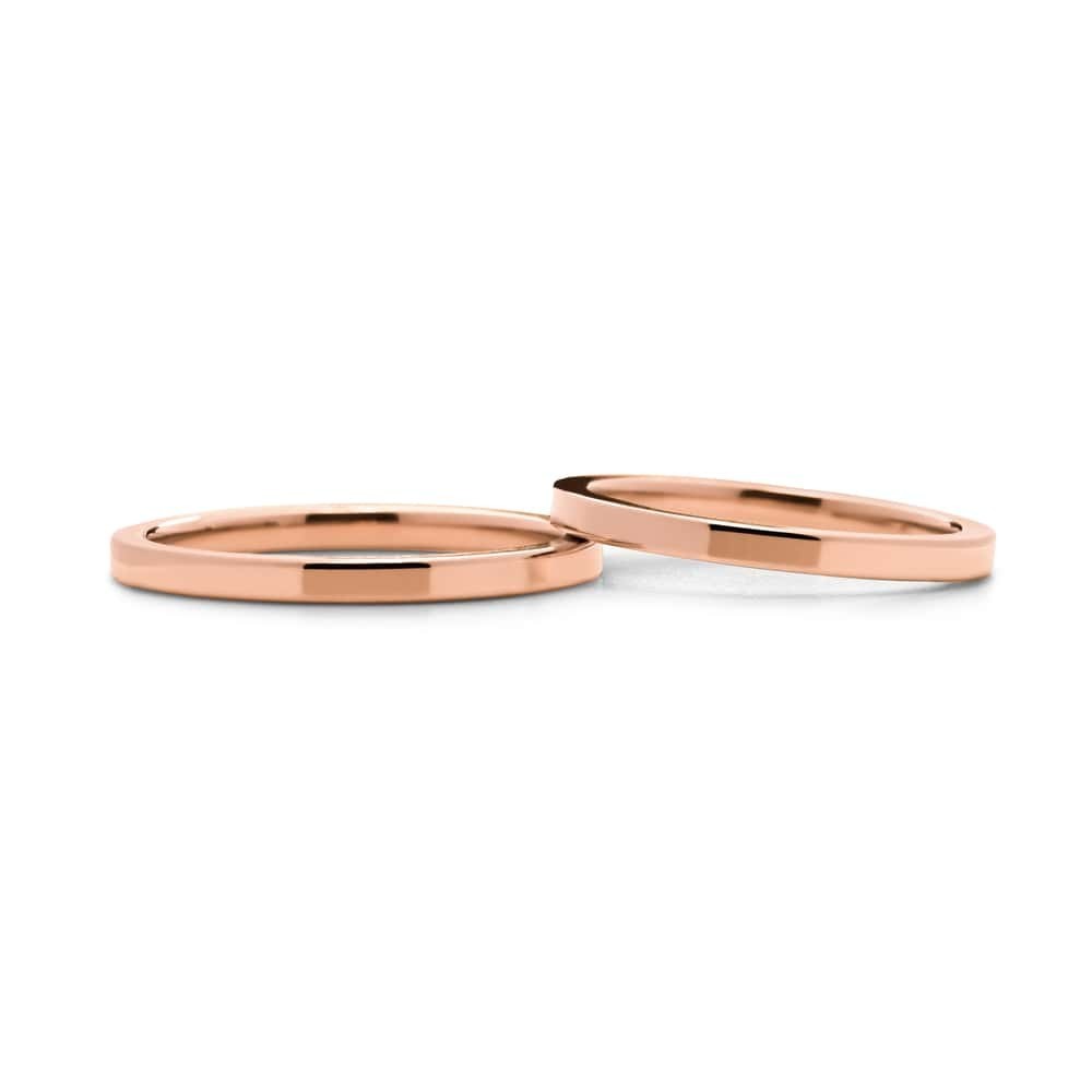 Gold wedding rings "VKA 6, 2.00mm"