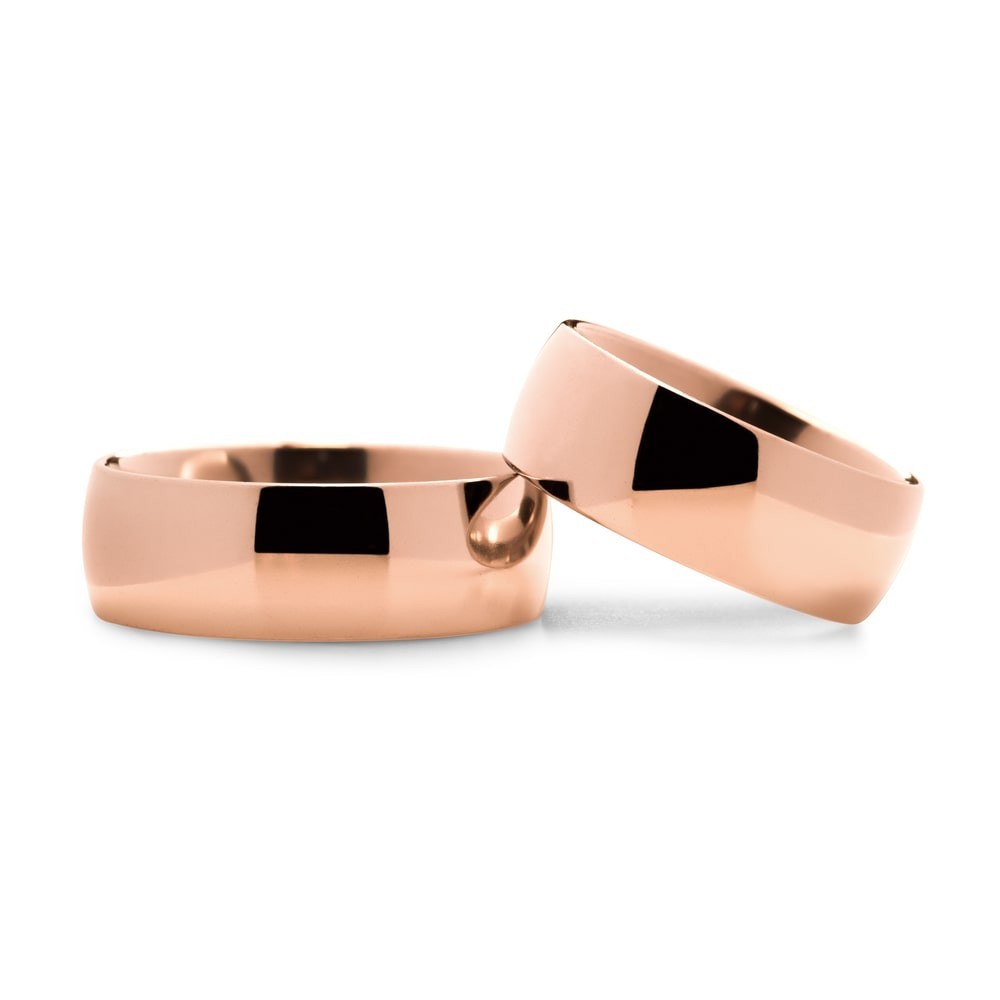 Gold wedding rings "VKA 21, 8.00mm"
