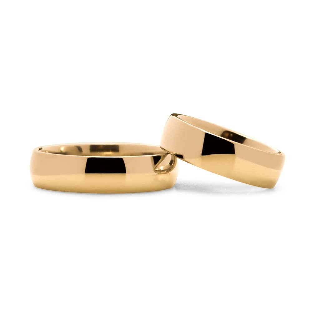 Gold wedding rings "VKA 14, 6.00mm"